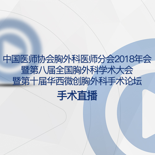 中國醫師協會胸外科醫師分會2018年會