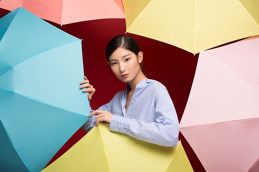 小妹优品，不沾水晴雨两用伞