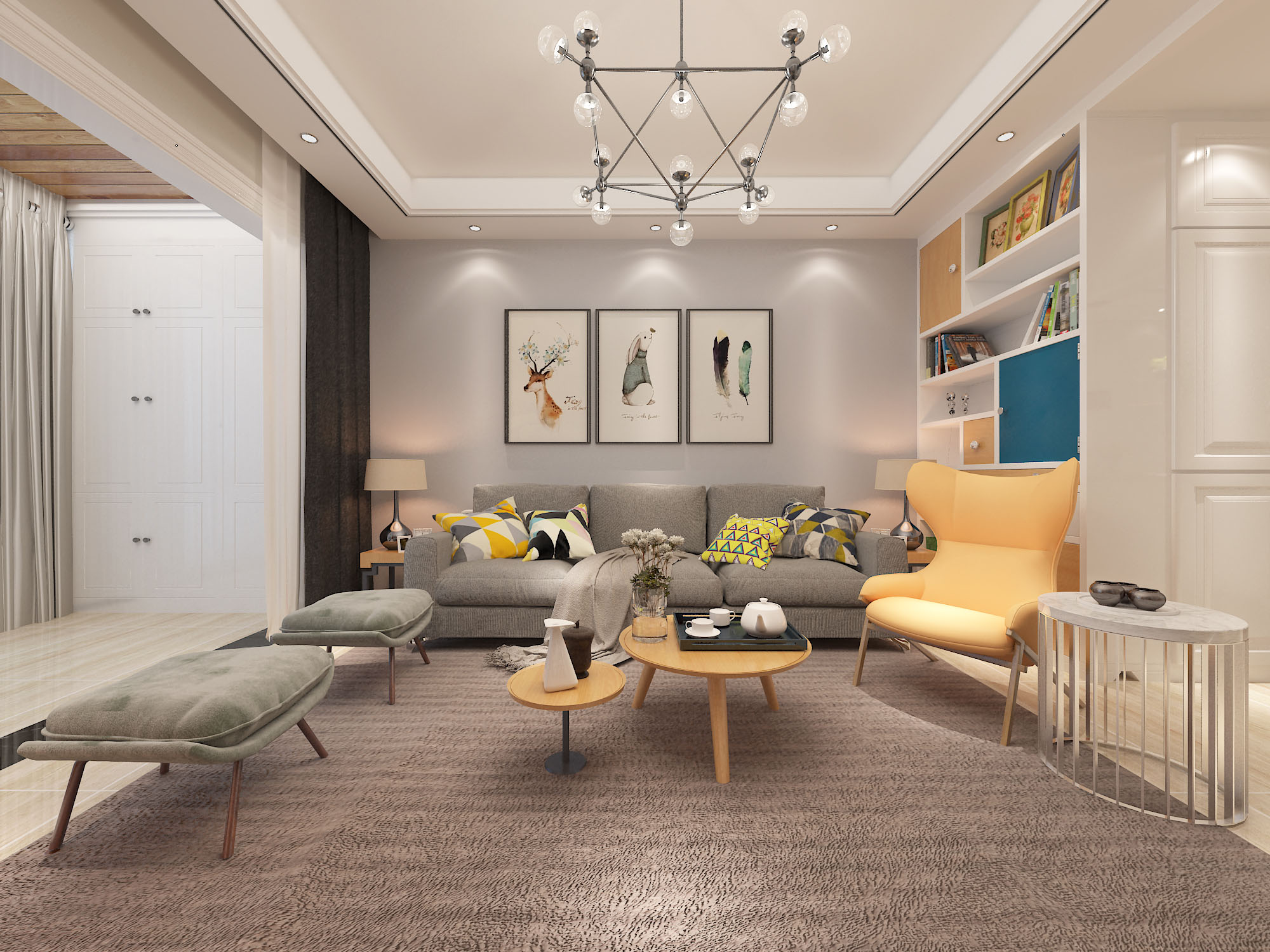 【一方空间】110㎡ 现代风格作品展示