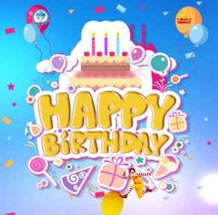 蓝精灵学员麦当劳生日会邀请函